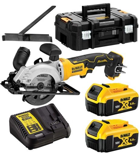 Diskinis pjūklas Dewalt DCS571P2-QW; 18 V; 2x5,0 Ah akum.