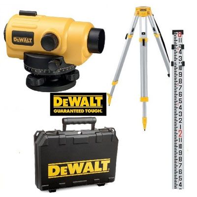 Optinis nivelyras DeWalt DW096PK-XJ + priedai