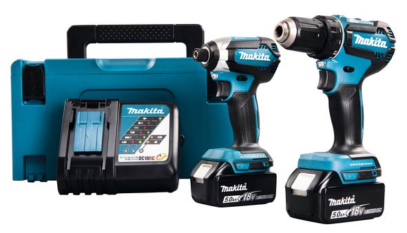 Įrankių rinkinys Makita DLX2289TJ (DDF485 + DTD153); 18 V; 2x5,0 Ah akum.