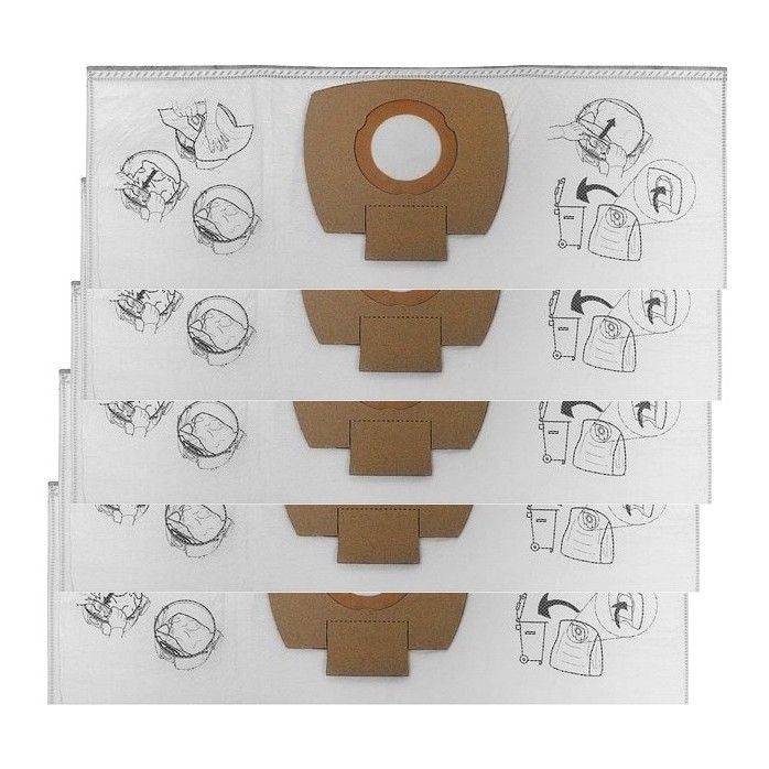 Popierinis dulkių maišas Makita P-84078; 5 vnt.