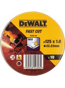 Abrazyvinis pjovimo diskas DeWalt DT3507-QZ; 125x1mm; 10 vnt.