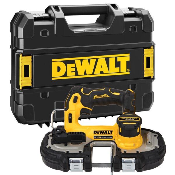 Juostinis pjūklas DeWalt DCS377NT; 18 V (be akumuliatoriaus ir pakrovėjo)