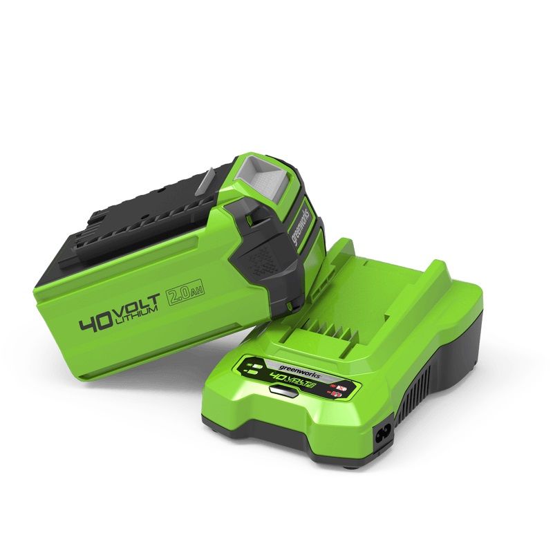 Akumuliatorius Greenworks GSK40B2; 40 V; 2,0&nbsp;Ah; Li-ion + pakrovėjas