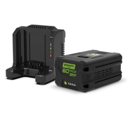Akumuliatorius Greenworks GSK60B4; 60 V; 4,0&nbsp;Ah; Li-ion + pakrovėjas