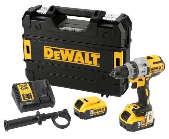 Suktuvas-gręžtuvas DeWalt DCD991P2-QW; 18 V; 2x5,0 Ah akum.