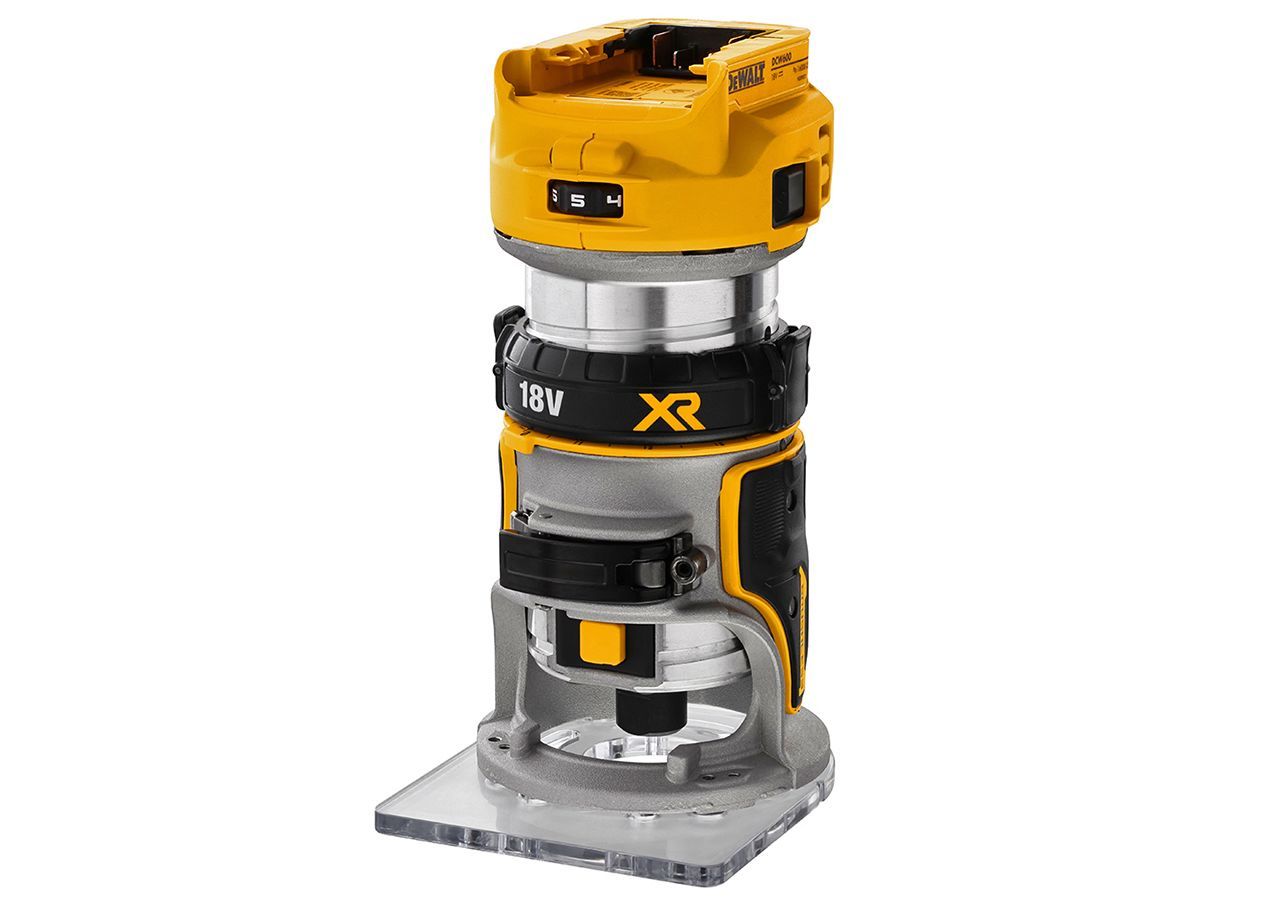 Akumuliatorinė kantų freza DeWalt DCW600N-XJ; 18 V (be akumuliatoriaus ir pakrovėjo)