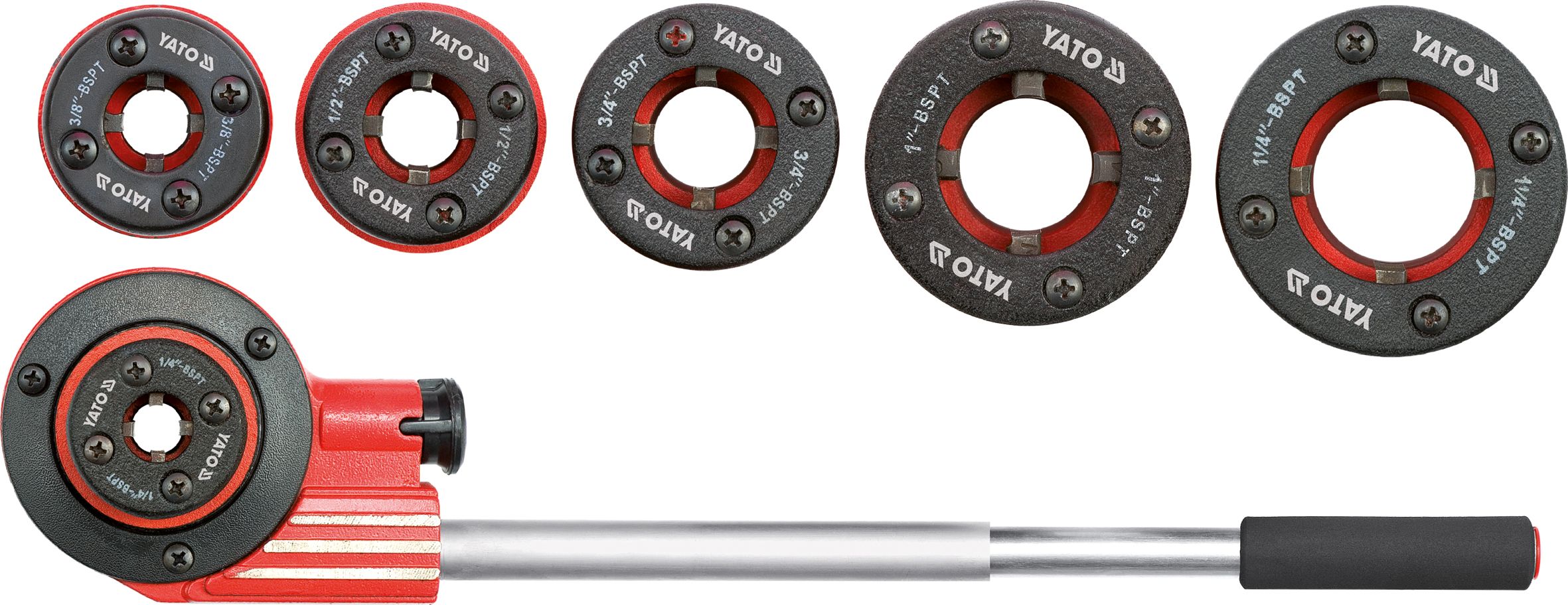 7 dalių Sriegimo įrankių rinkinys Yato YT-2900