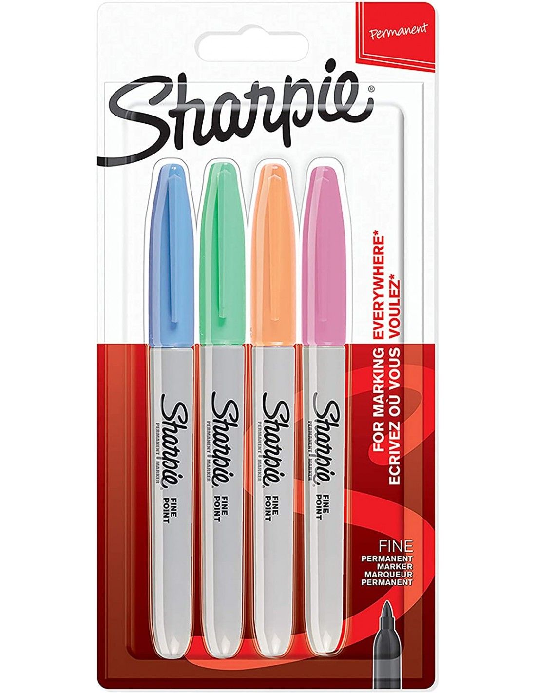 Žymeklių rinkinys Sharpie Fine; 4 vnt.