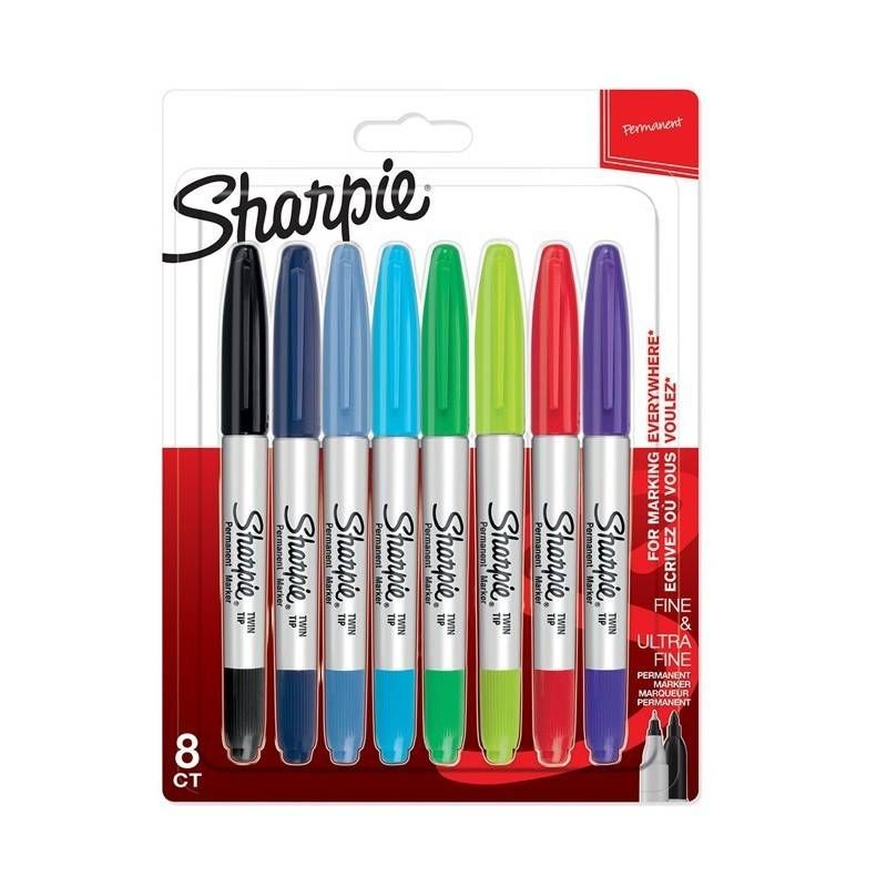 Žymeklių rinkinys Sharpie Twin Tip; 8 vnt.