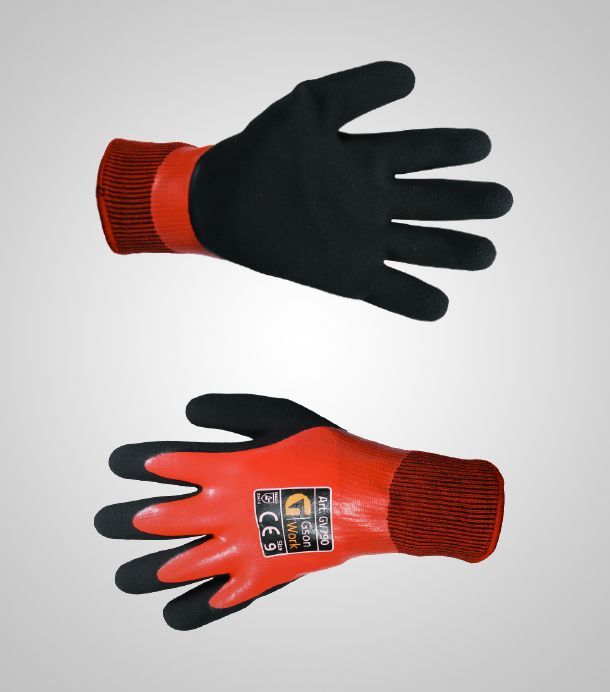 Žieminės darbinės pirštinės GSON GV790-11 Double Winter Grip; 11 dydis