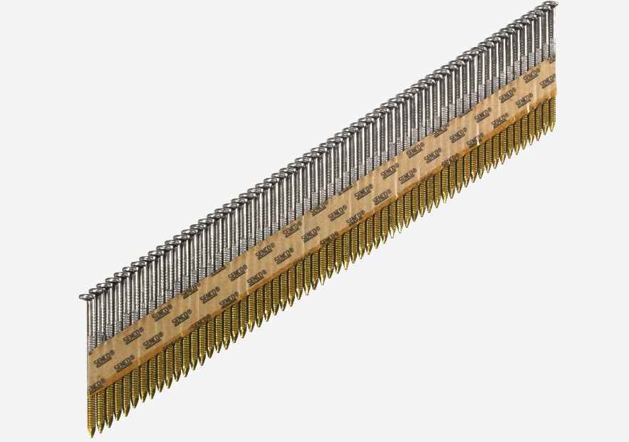 Vinys Senco GE57ASBKR; 2,87x75 mm; 34°; 2000 vnt.; karštai cinkuotos