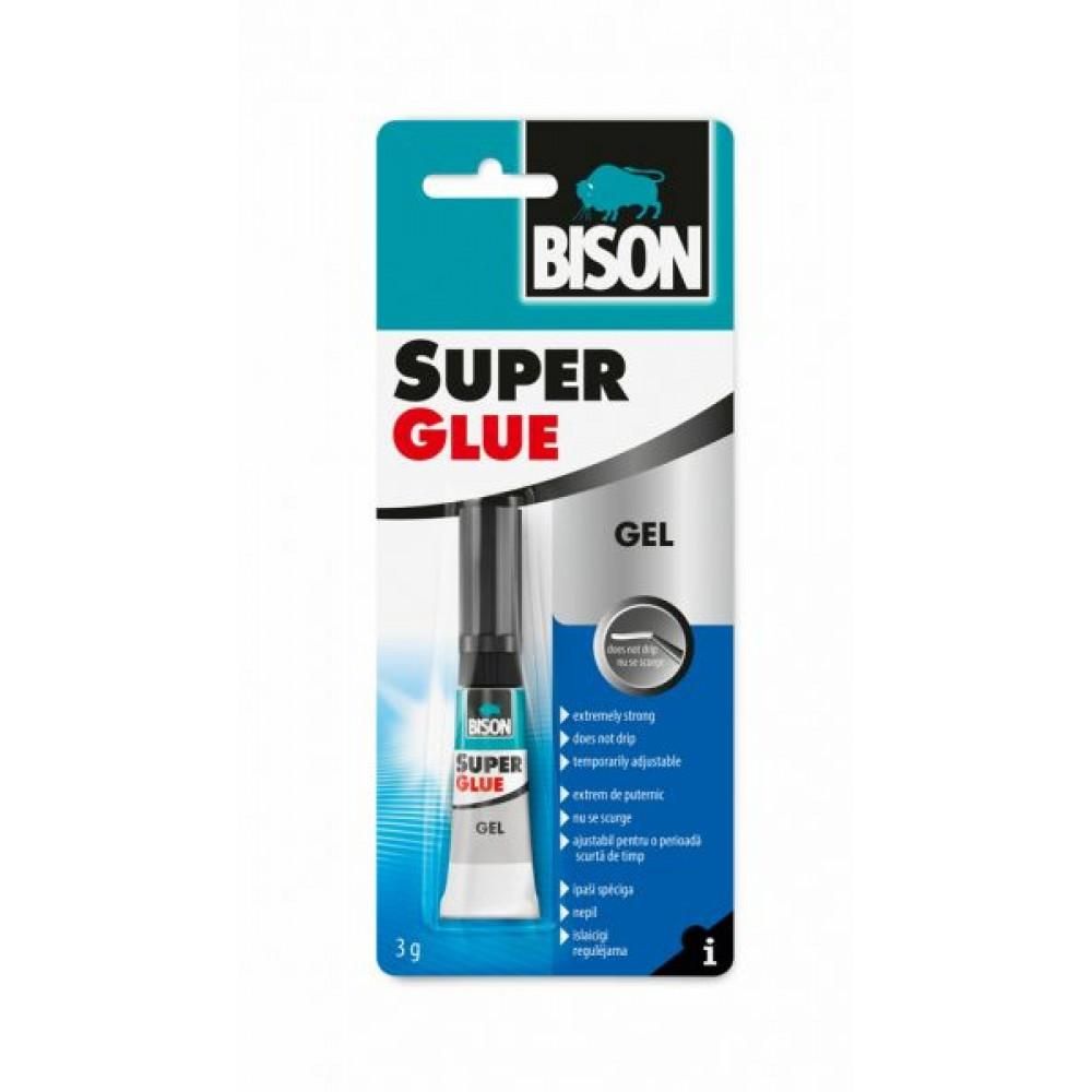 Klijai Bison 1590263 Super Glue Gel; 3 g