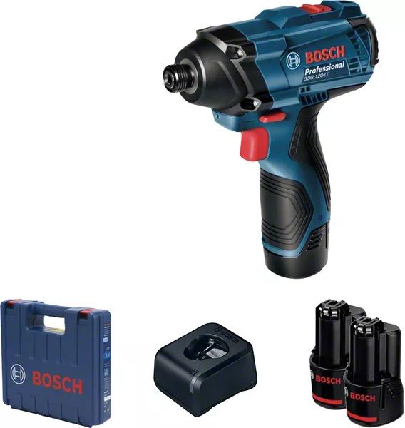 Smūginis veržliasūkis Bosch GDR 120-LI; 12 V; 2x2,0 Ah akum.