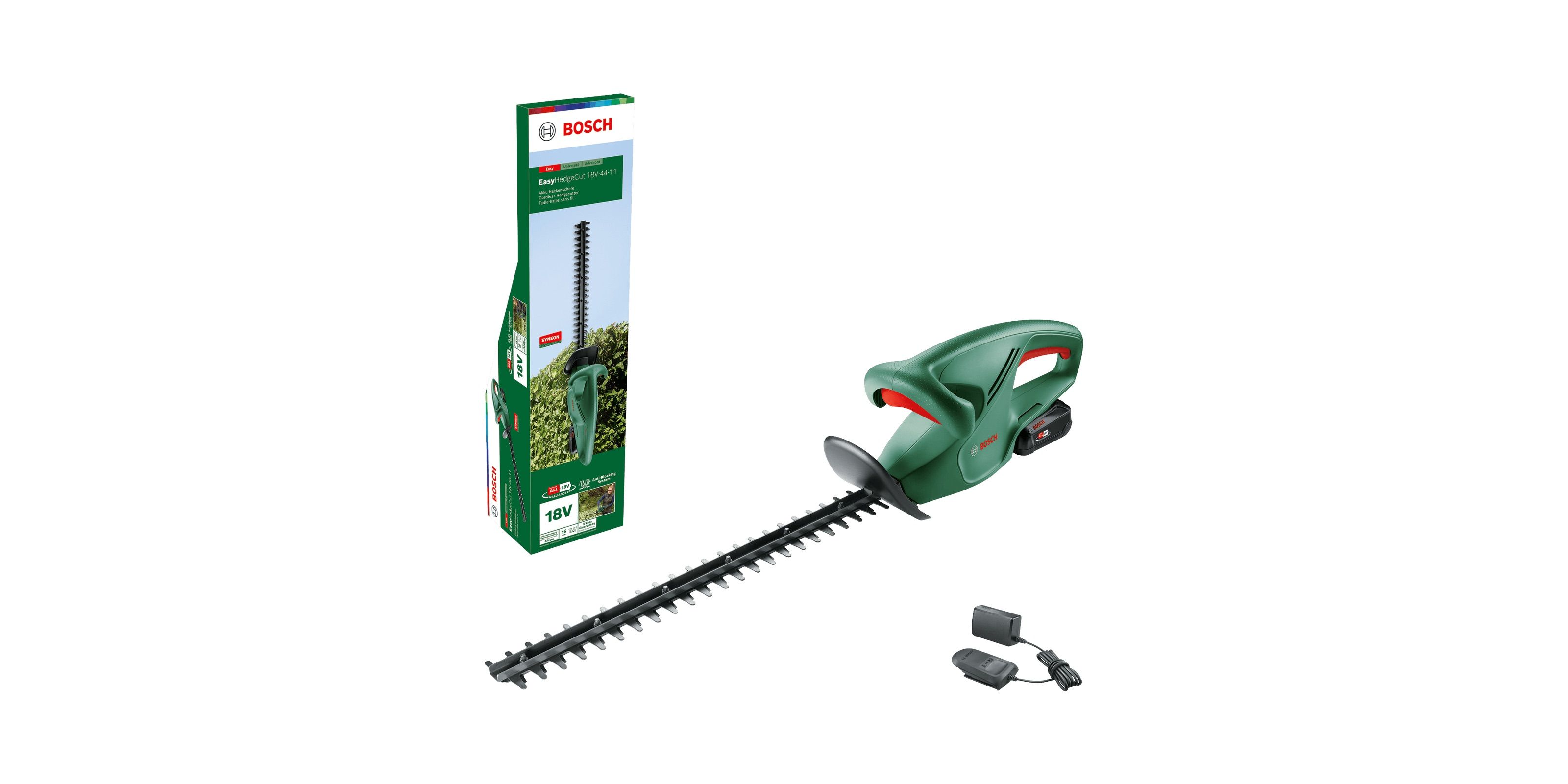 Gyvatvorių žirklės Bosch Easy HedgeCut 18V-44-11; 18 V; 44 cm; 1x2,0 Ah akum.