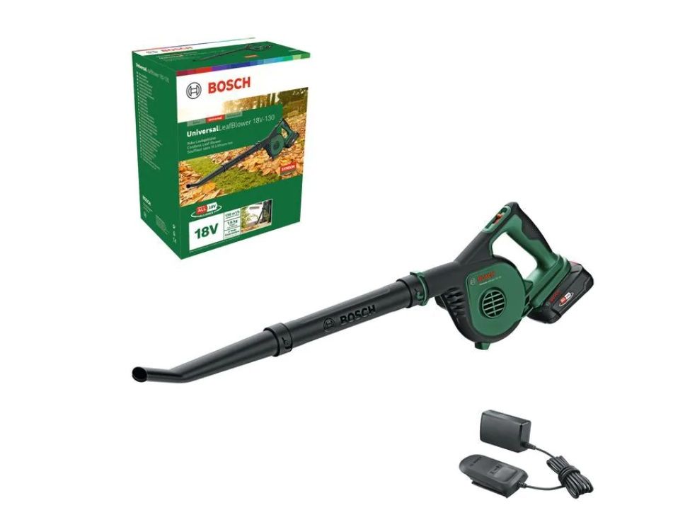 Akumuliatorinis lapų pūstuvas Bosch UniversalLeafBlower 18V-130; 18 V; 1x2,5 Ah akum.