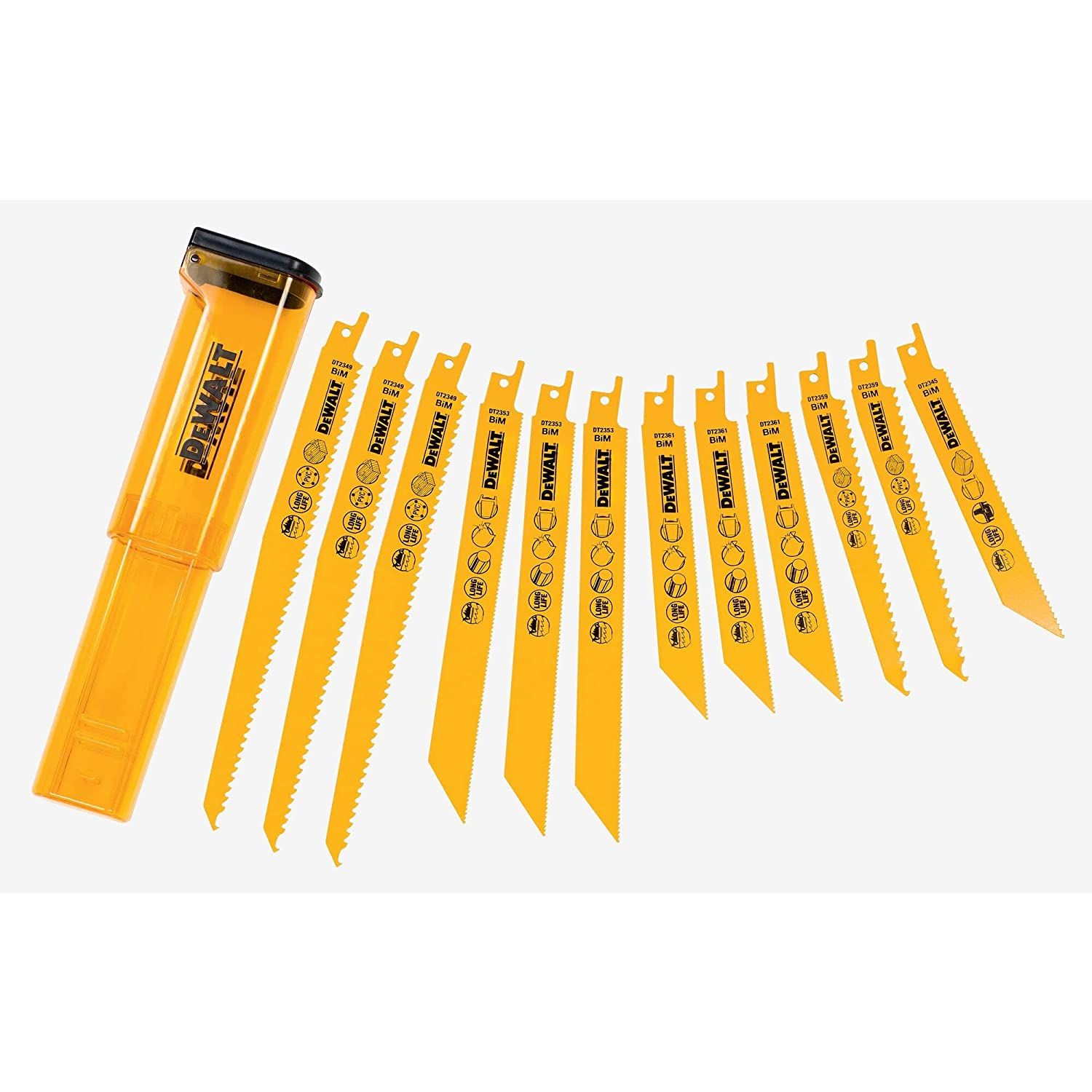 Pjūklelių komplektas DeWalt DT2445-QZ; 12 vnt.