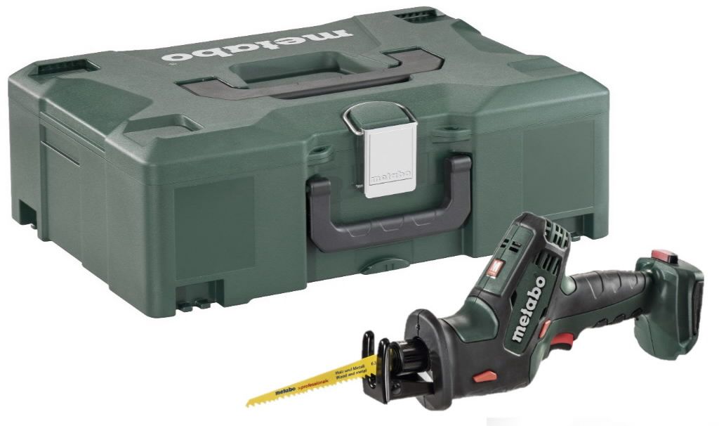 Akumuliatorinis tiesinis pjūklas Metabo SSE 18 LTX; 18 V (be akumuliatoriaus ir pakrovėjo)