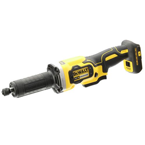 Tiesinis šlifuoklis DeWalt DCG426N; 18 V (be akumuliatoriaus ir pakrovėjo)