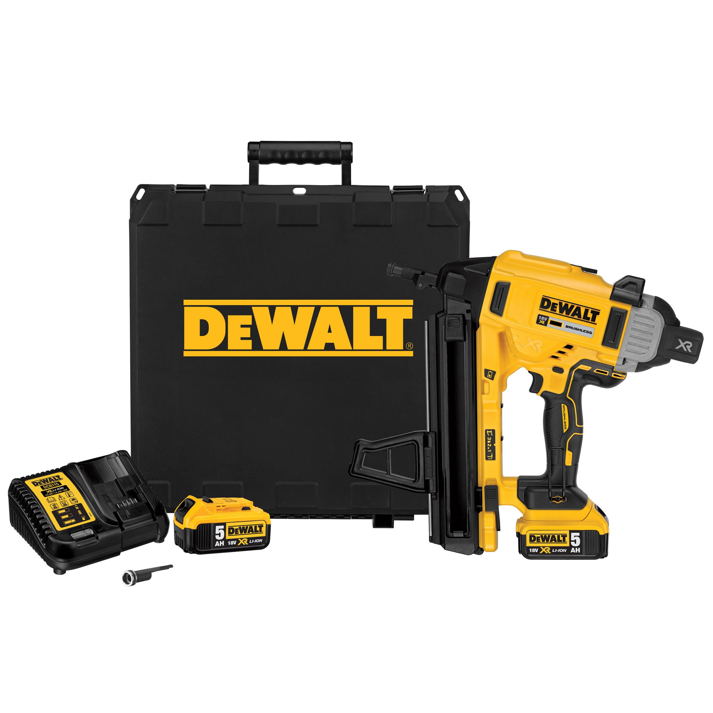Akumuliatorinis statybinis viniakalis DeWalt DCN890P2; 18 V; 2x5,0 Ah akum.