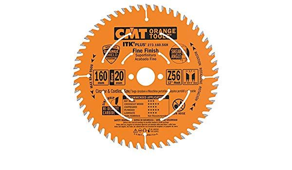 Pjovimo diskas medienai CMT 273; 160x1.8x20; Z56; 12° 