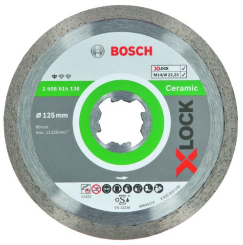 Deimantinis pjovimo diskas Bosch XLOCK Standard Ceramic; 125 mm