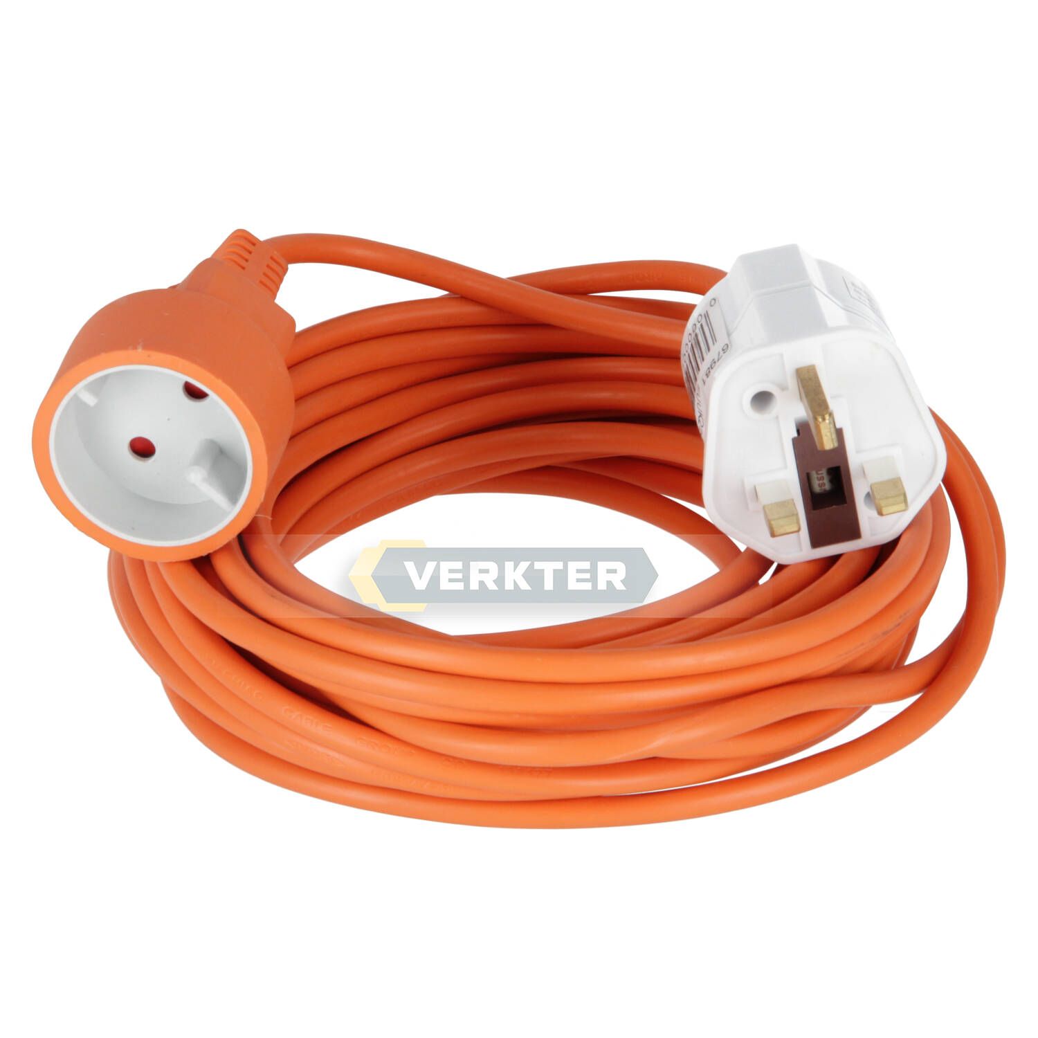 Ilgiklis Bellight H05VV-F; 220V; 10 m + Adapteris elektros tinklui iš EU į UK