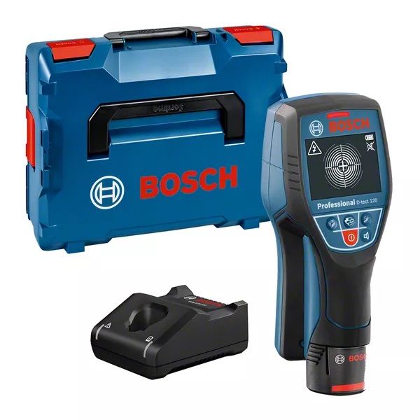 Skaitmeninis ieškiklis Bosch D-TECT 120; 12 V; 1x 1,5 Ah 