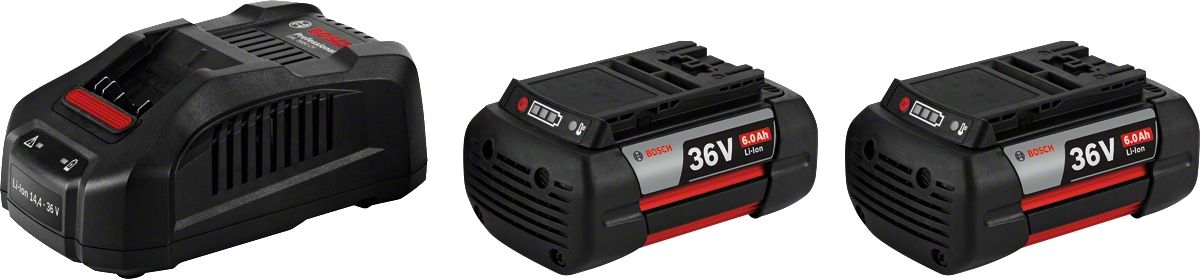 Akumuliatorius Bosch GBA; 36 V; 2x6,0 Ah + pakrovėjas GAL 3680 CV