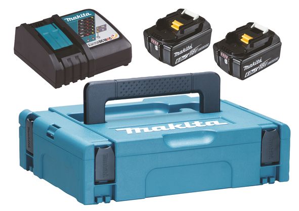 Priedų rinkinys Makita; 18 V; 2x6,0 Ah akum. + pakrovėjas DC18RC