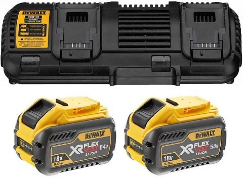 Priedų rinkinys DeWalt FlexVolt; 18 V; 2x9,0 Ah akum. + pakrovėjas&nbsp;DCB132