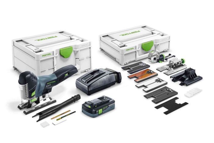 Akumuliatorinis siaurapjūklis Festool PSC 420 HPC 4,0 EBI-Set CARVEX; 18 V; 1x4,0 Ah akum.