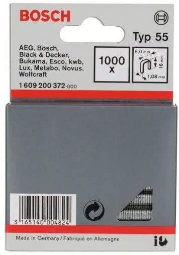 Kabės Bosch; 6x16 mm; 1000 vnt.; tipas 55 plieno