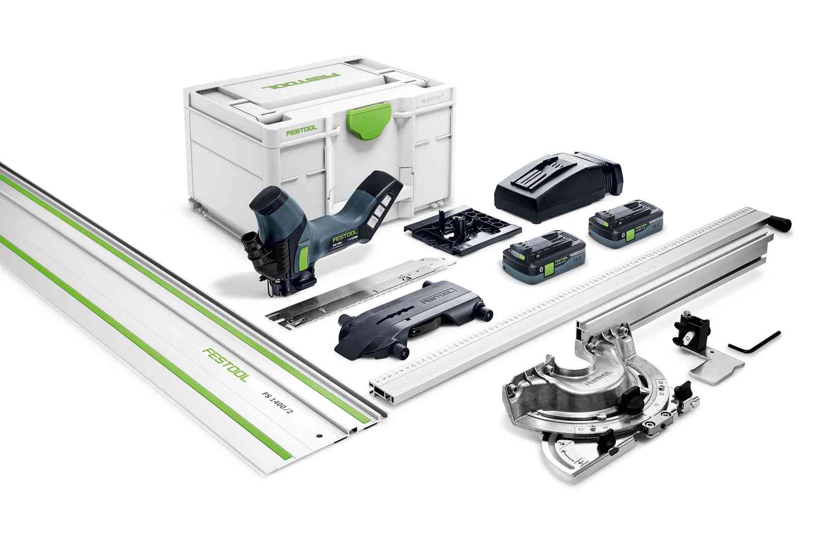 Akumuliatorinis pjūklas izoliacinėms medžiagoms Festool ISC 240 HPC 4,0 EBI-Plus-XL-FS; 18V; 2x4,0 Ah