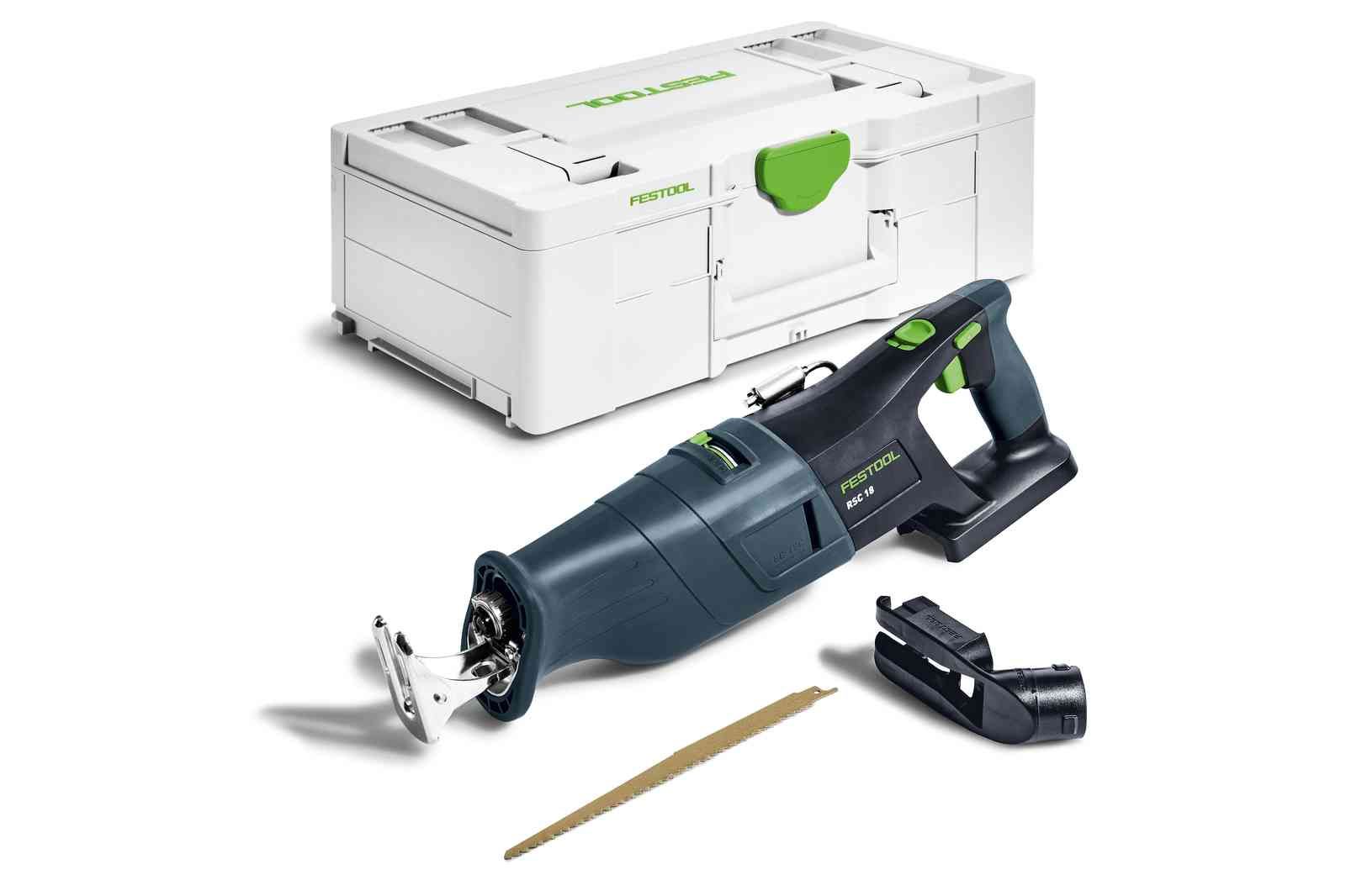 Akumuliatorinis tiesinis pjūklas Festool RSC 18 EB-Basic 18 V; (be akumuliatoriaus ir...
