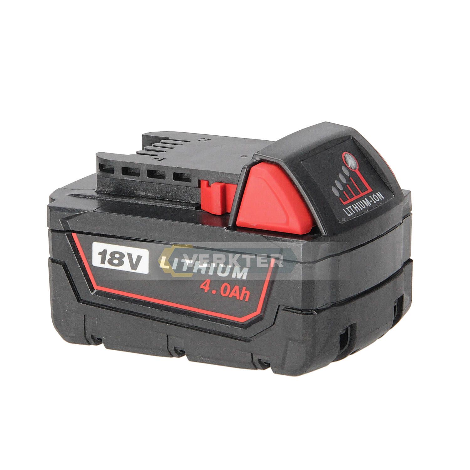 Akumuliatorius Ahlio 18 V; 4,0 Ah; Li-ion; tinka Milwaukee įrankiams