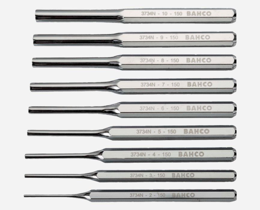 Kaltų rinkinys Bahco3734NS/9; 2-10 mm; 9 vnt.