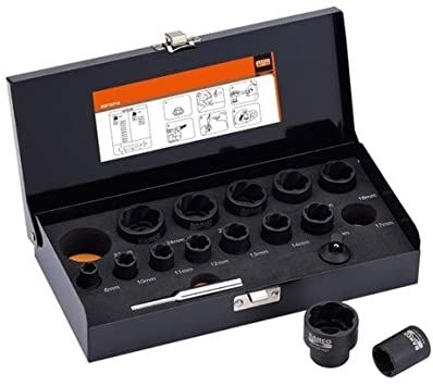 Sukimo galvučių komplektas Bahco BWTSP16; 3/8''; 1/2''; 8-27 mm; 16 vnt.