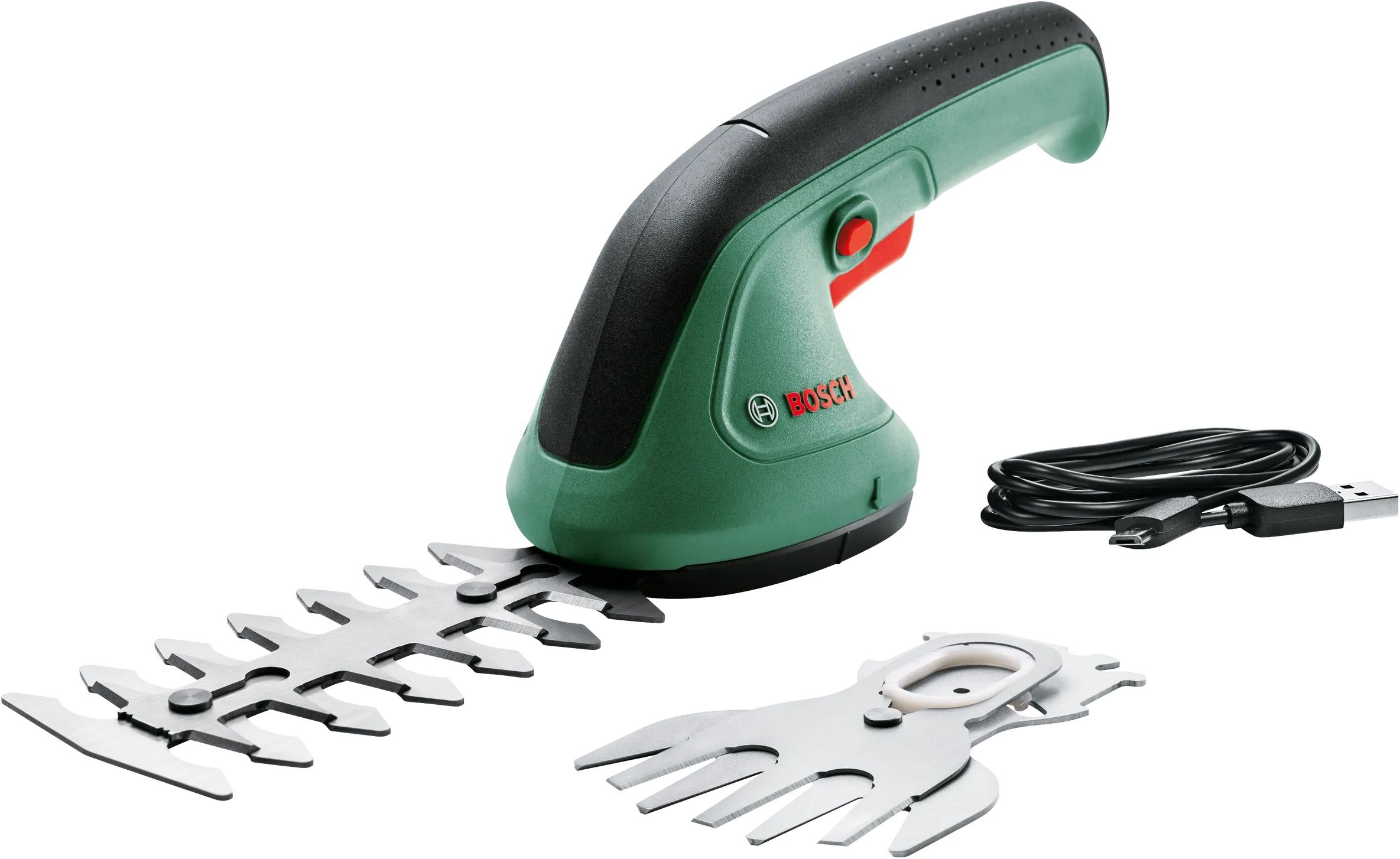 Gyvatvorių ir žolės žirklės Bosch Easy Shear; 3,6 V; 1,5 Ah akum.