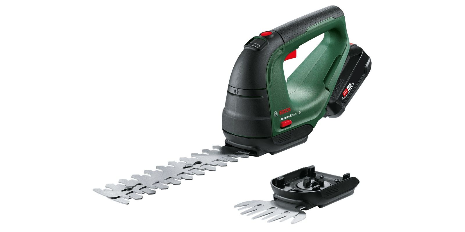 Gyvatvorių ir žolės žirklės Bosch AdvancedShear 18V-10; 18 V; 1x2,0 Ah akum.