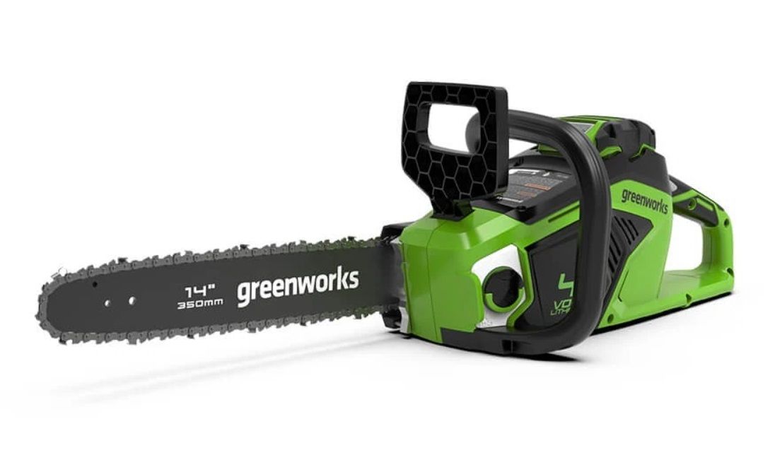 Grandininis pjūklas Greenworks GD40CS15K4; 40 V; 1x4,0 Ah; 35 cm juosta