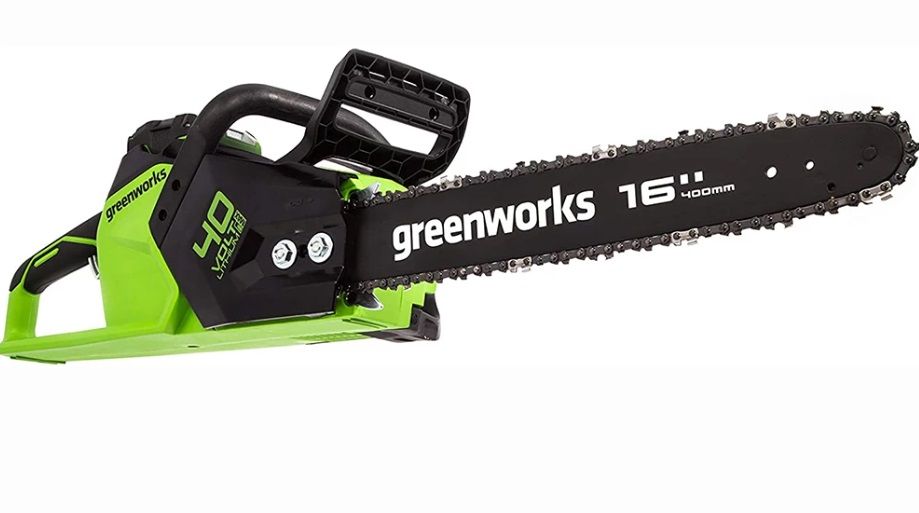 Grandininis pjūklas Greenworks GD40CS18; 40 V; 40 cm juosta (be akumuliatoriaus ir...