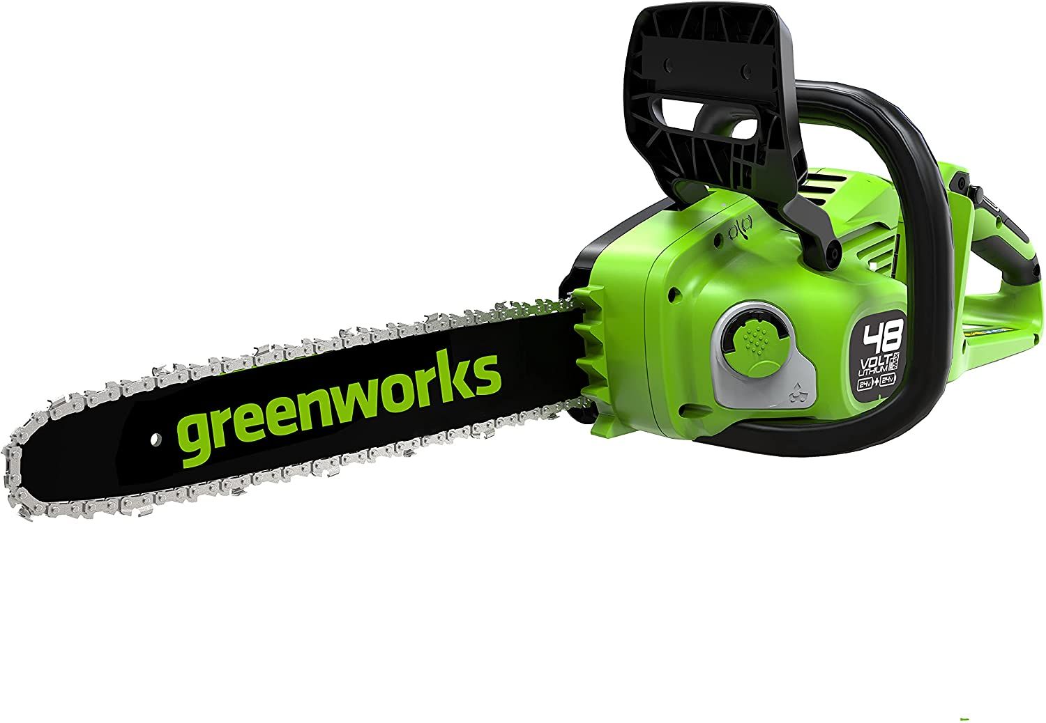 Grandininis pjūklas Greenworks GD24X2CS36; 2x24 V; 36 cm juosta (be akumuliatoriaus ir...