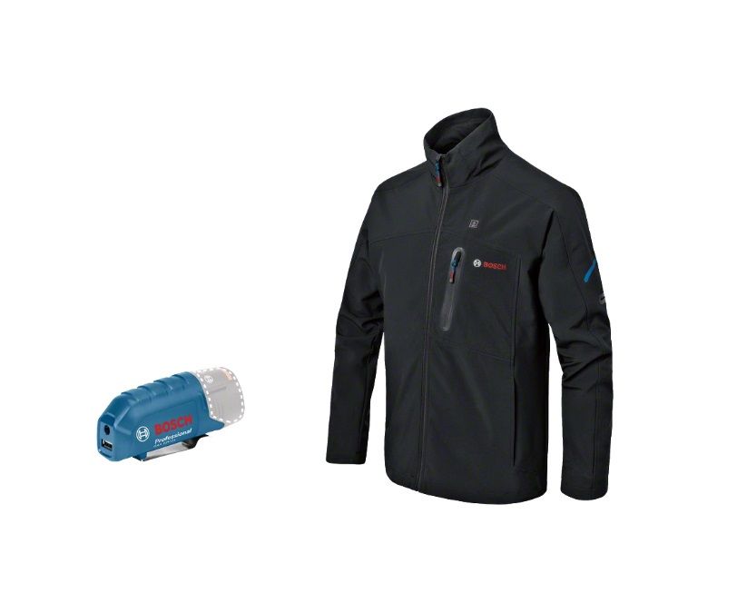 Šildoma striukė Bosch GHJ 12; 3XL; 18 V + usb adapteris GAA 12V-21 (be akumuliatoriaus ir pakrovėjo)