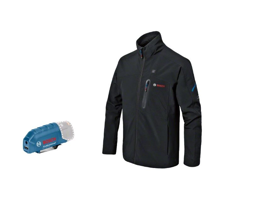 Šildoma striukė Bosch GHJ 12; L; 18 V + usb adapteris GAA 12V-21 (be akumuliatoriaus ir pakrovėjo)