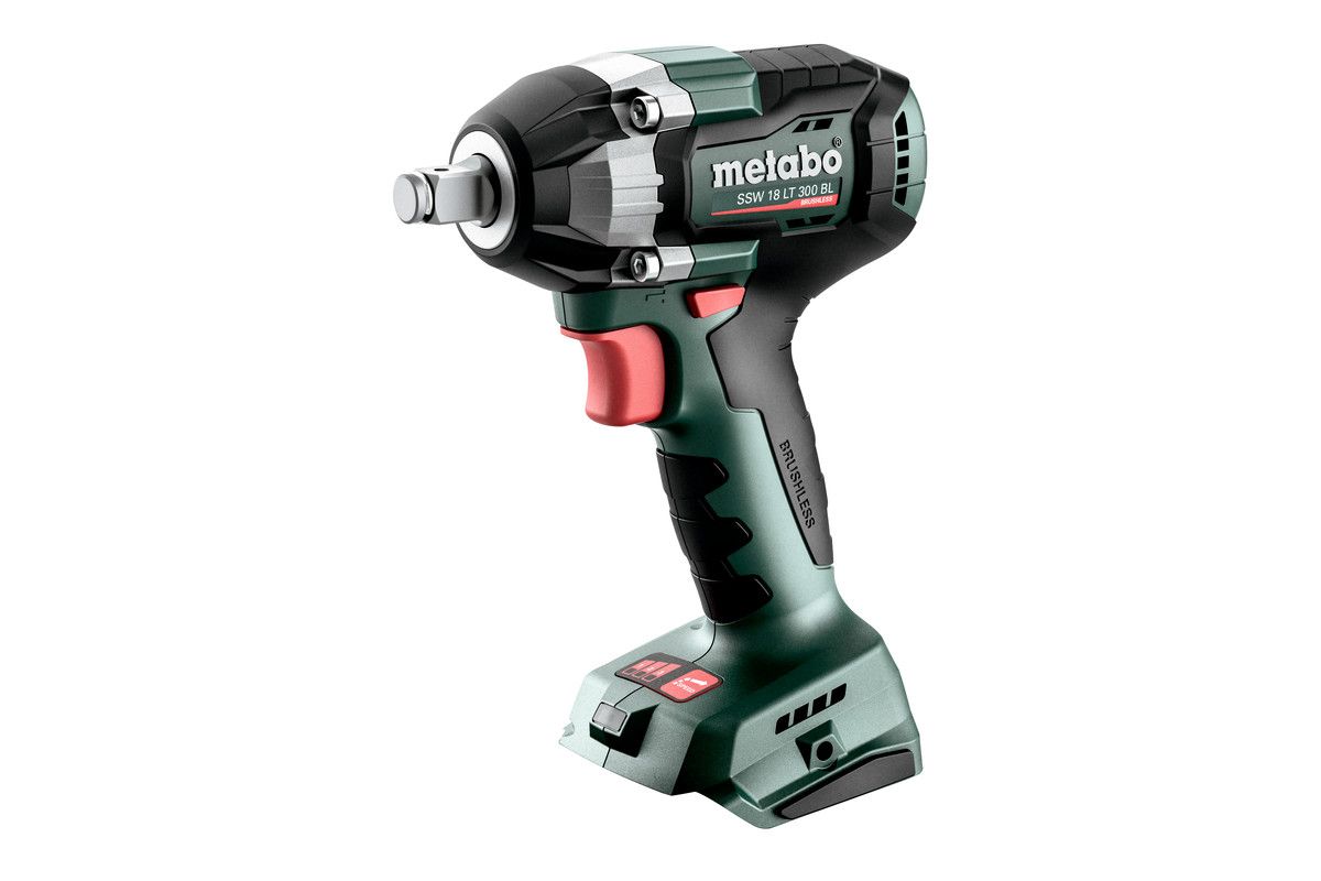 Smūginis veržliasukis Metabo SSW 18 LT 300 BL; 18 V (be akumuliatoriaus ir pakrovėjo)