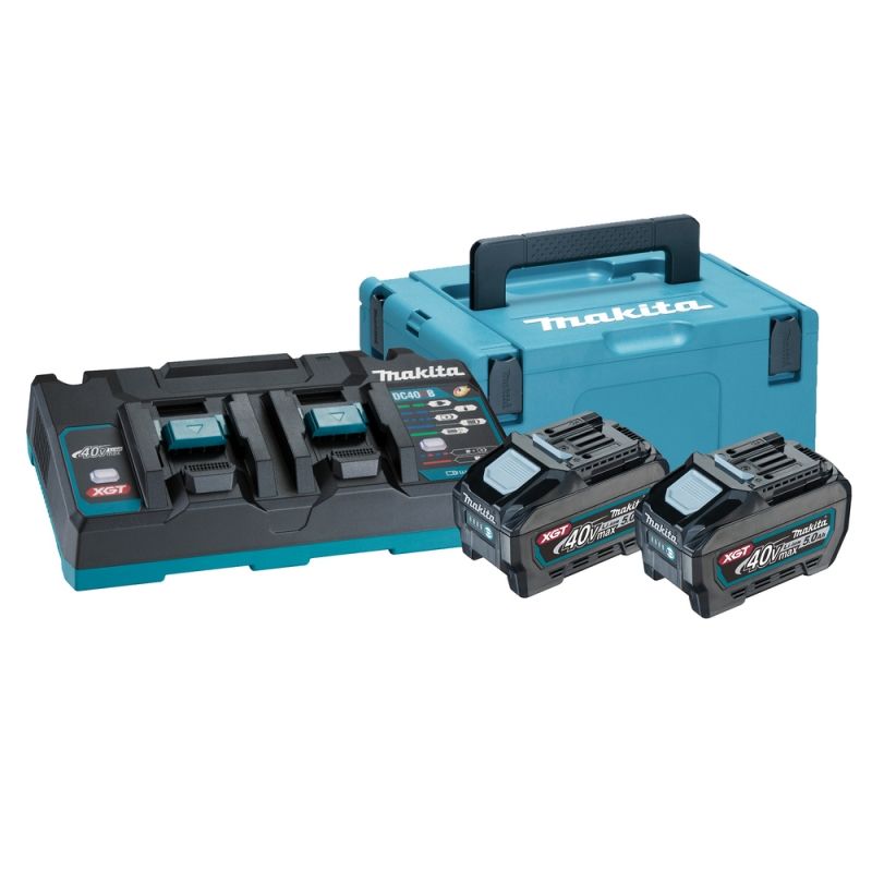 Priedų rinkinys Makita 191U13-9; 40 V; 2x5,0 Ah akum.