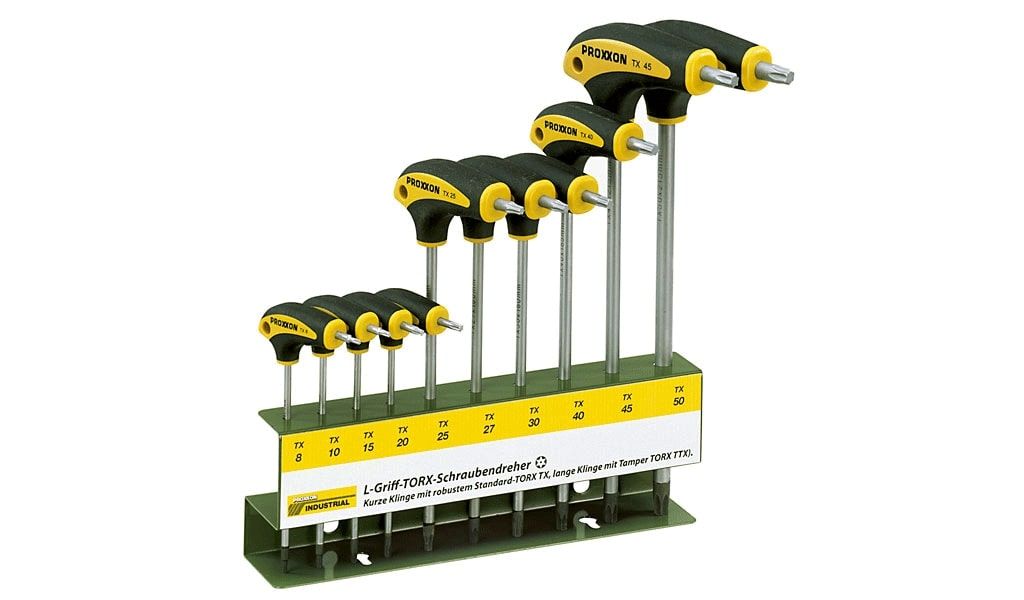 Atsuktuvų rinkinys Proxxon; TX 8-50; 10 vnt.