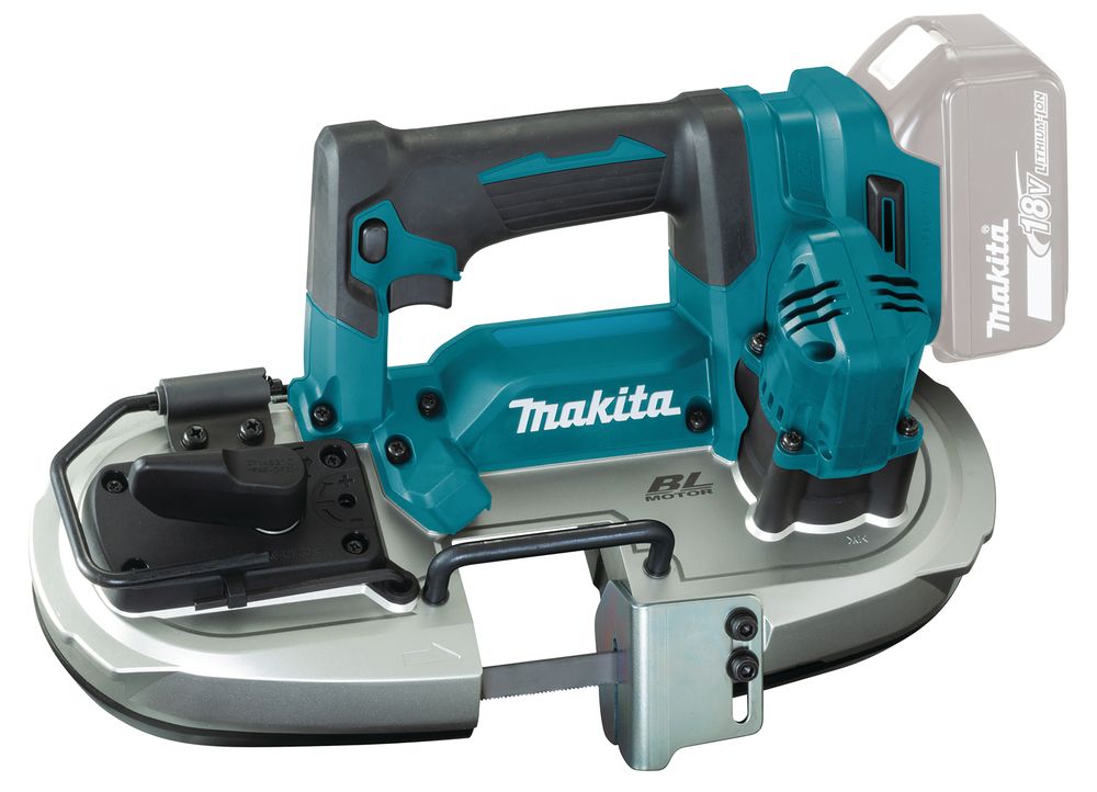 Juostinis pjūklas Makita DPB184Z; 18 V (be akumuliatoriaus ir pakrovėjo)