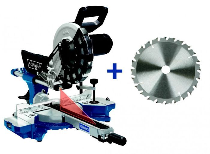 Skersinio pjovimo staklės Scheppach HM254 + Papildomas diskas!
