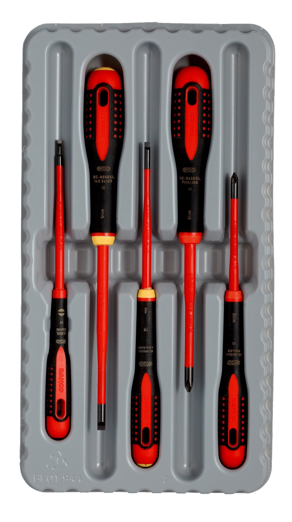 Atsuktuvų komplektas Bahco Ergo Slim VDE; 5 vnt.